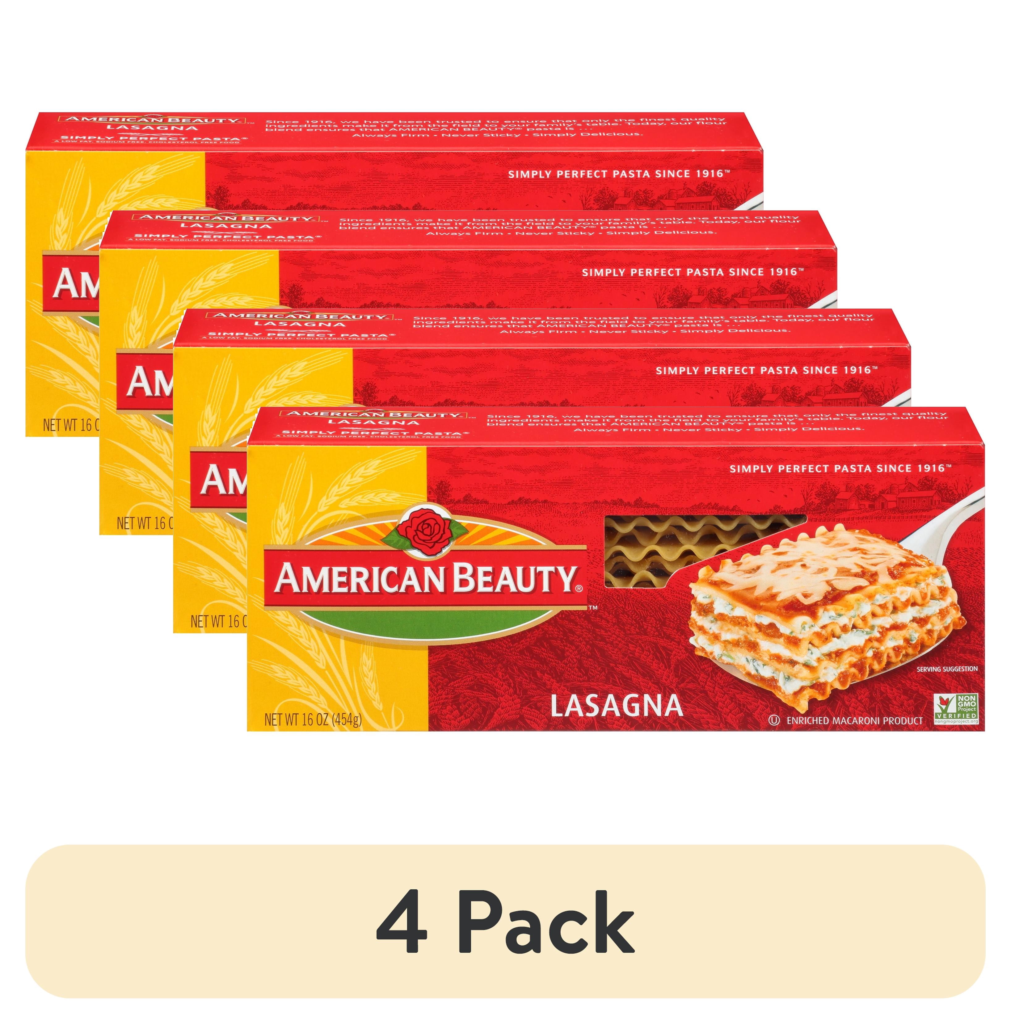 美品 LASTARTS ラスターツ LS915 BOA 23.5-24cm 4 pack) American Beauty Lasagna Pasta, 12-Pack (16 oz Each