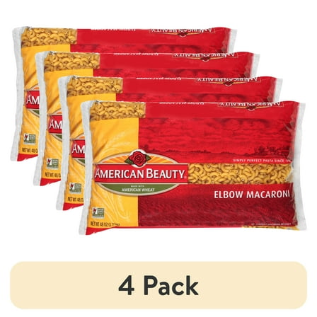 (4 pack) American Beauty 48 oz Elbow Macaroni Pasta