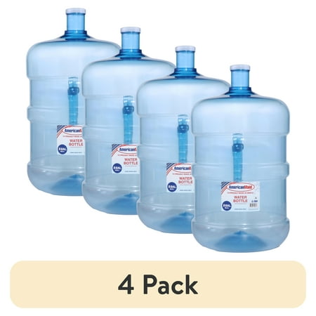 (4 pack) American Maid 5 gal Water Bottle, BPA Free, Durable, for Top and Bottom Load Water Dispensers