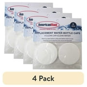 (4 pack) American Maid Water Bottle Replacement Caps in White