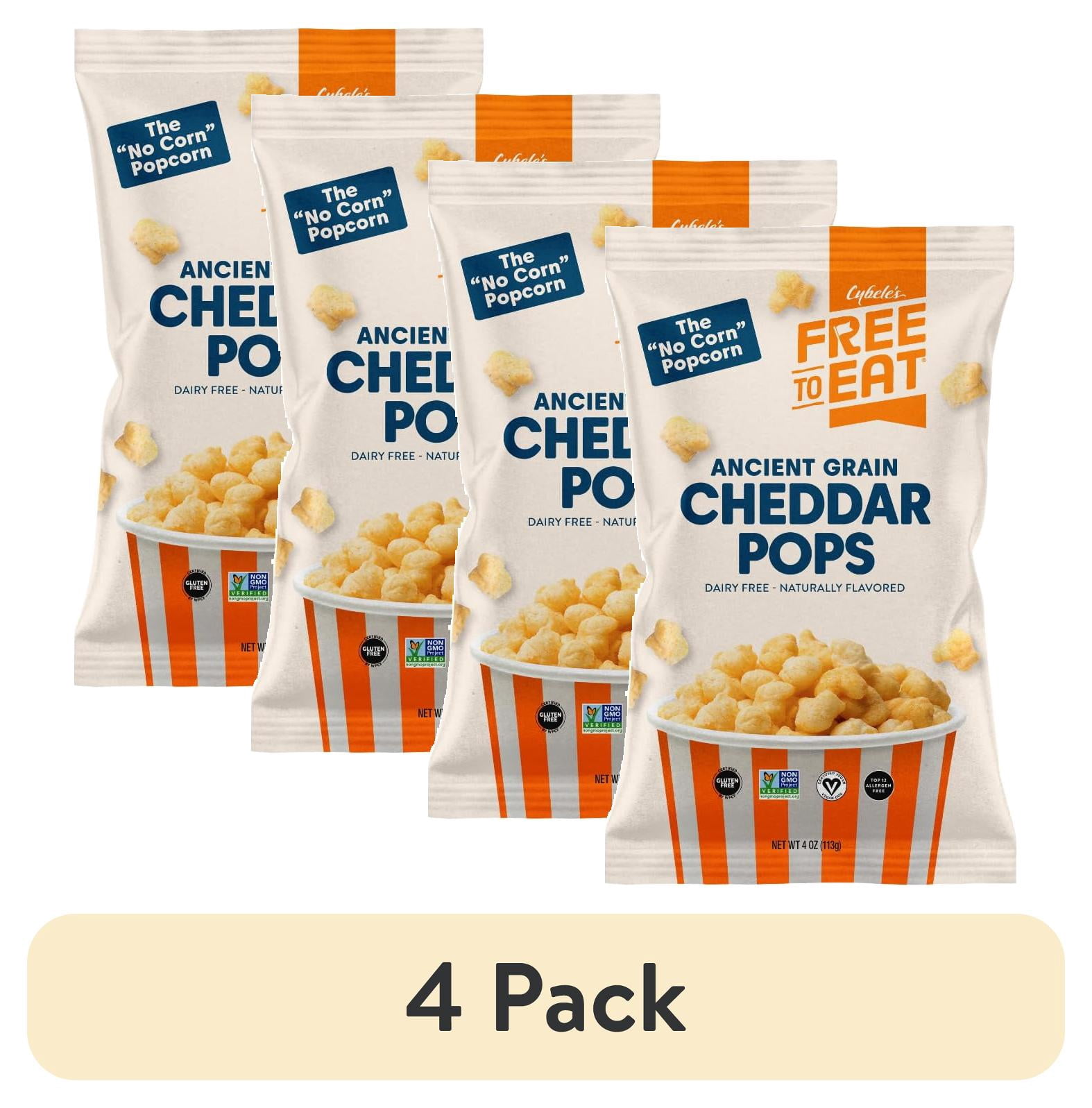 (4 pack) Ancient Grain Cheddar Pops