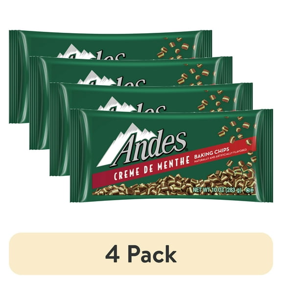 (4 pack) Andes Baking Chips, Andes Mints for Recipes, 10 oz bag