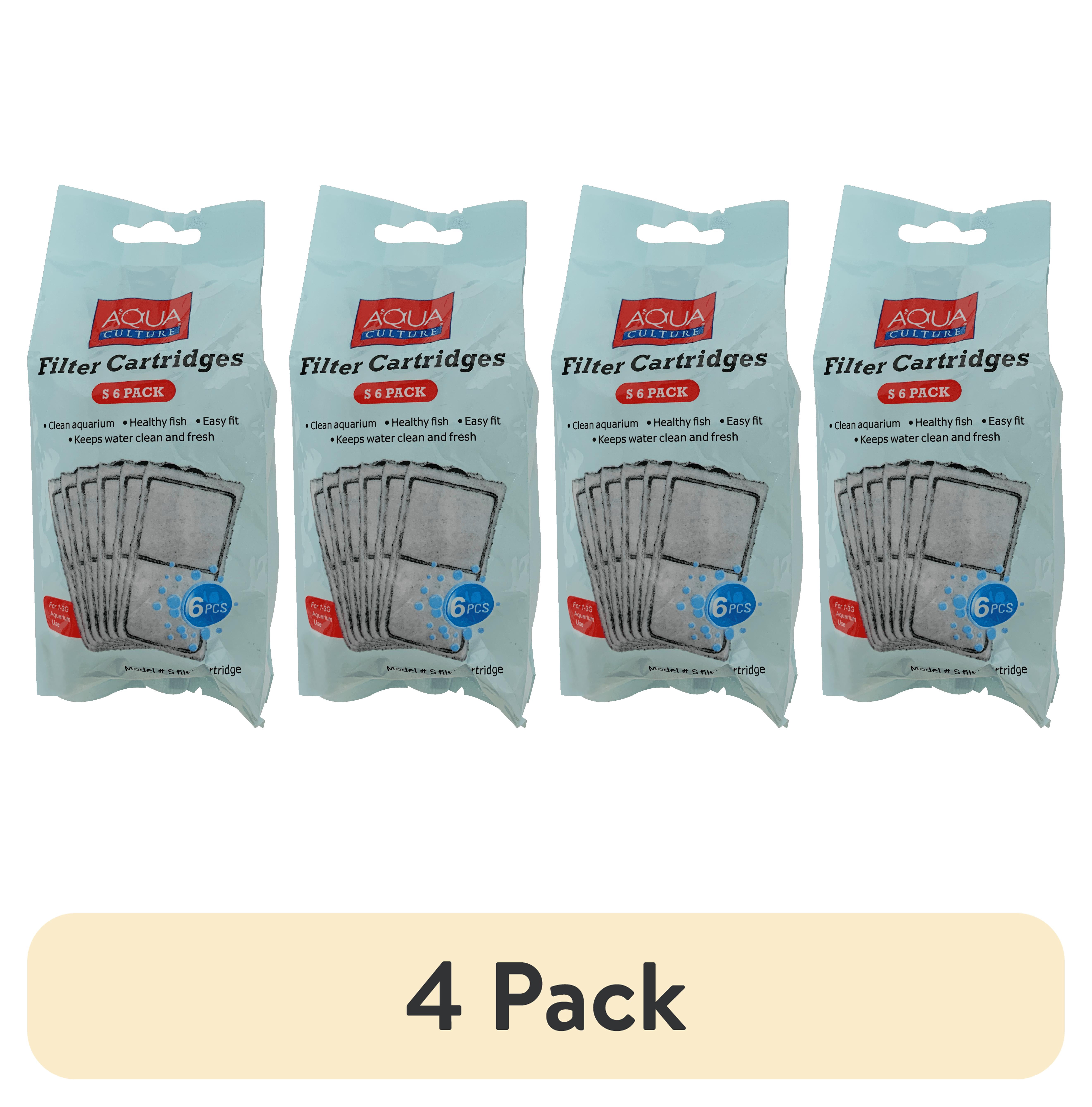 (4 pack) Aqua Culture Filter Cartridges-S-6 Pack
