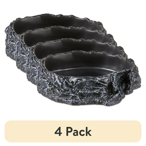 (4 pack) Aqua Culture Reptile Food and Water Bowl