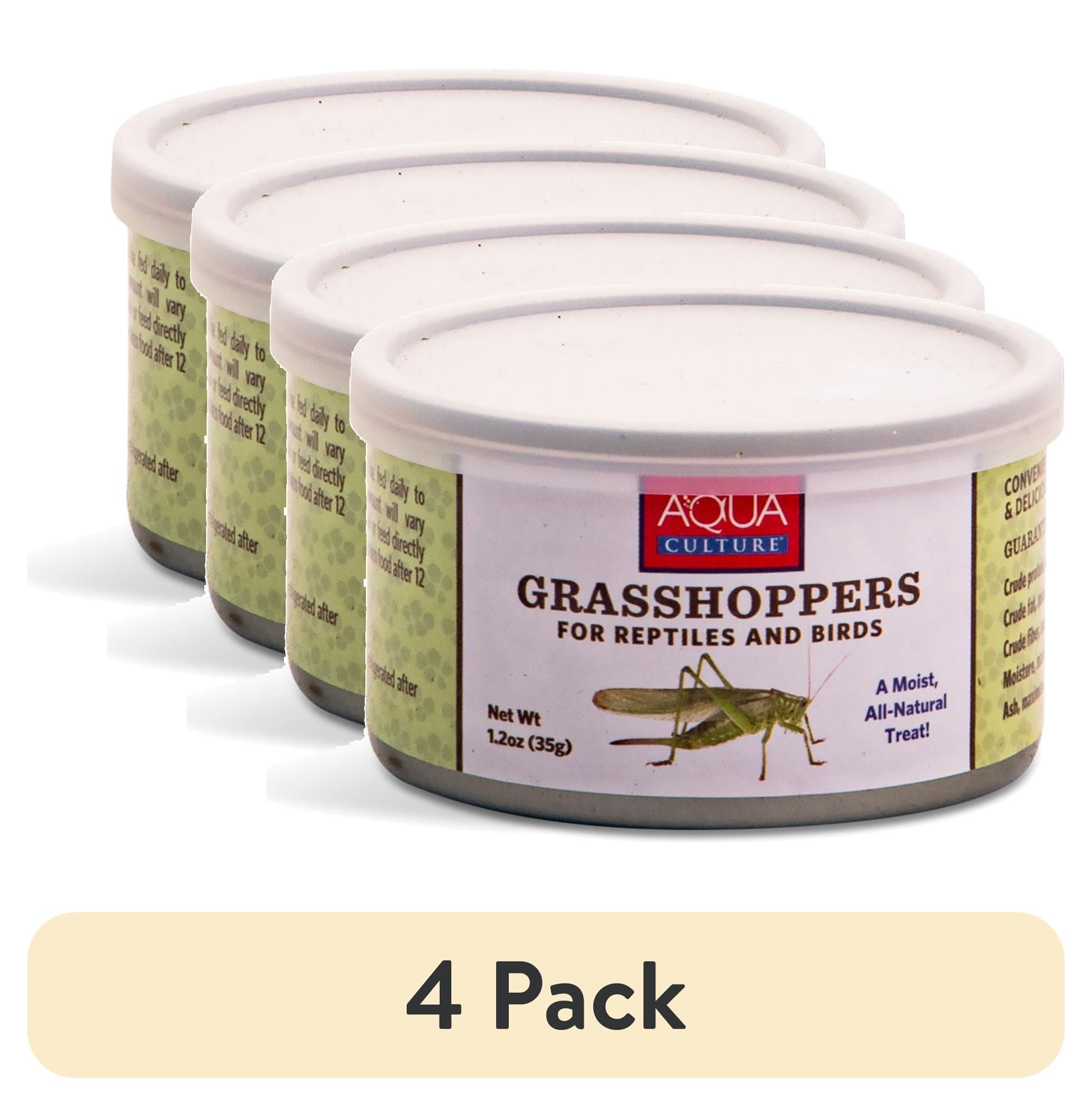 Aqua Culture Canned Grasshoppers for Reptiles 1.2oz with