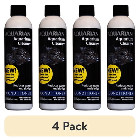 (4 pack) Aquarian By API Aquarium Cleaner 8 oz. Bottle
