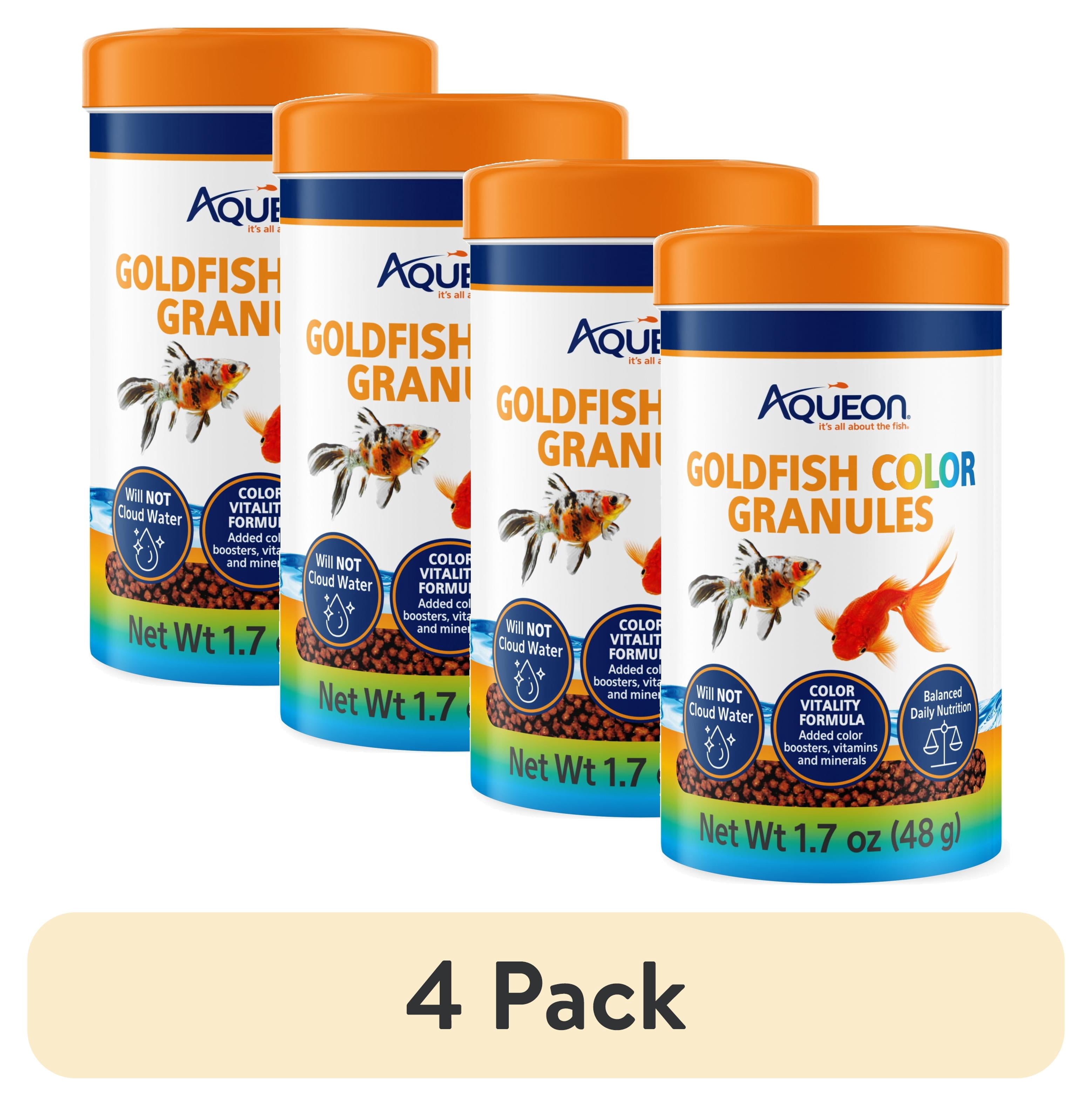 (4 pack) Aqueon Goldfish Color Granules 1.7 ounces