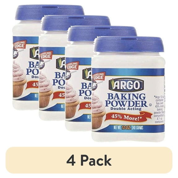 (4 pack) Argo Baking Powder-12 OZ