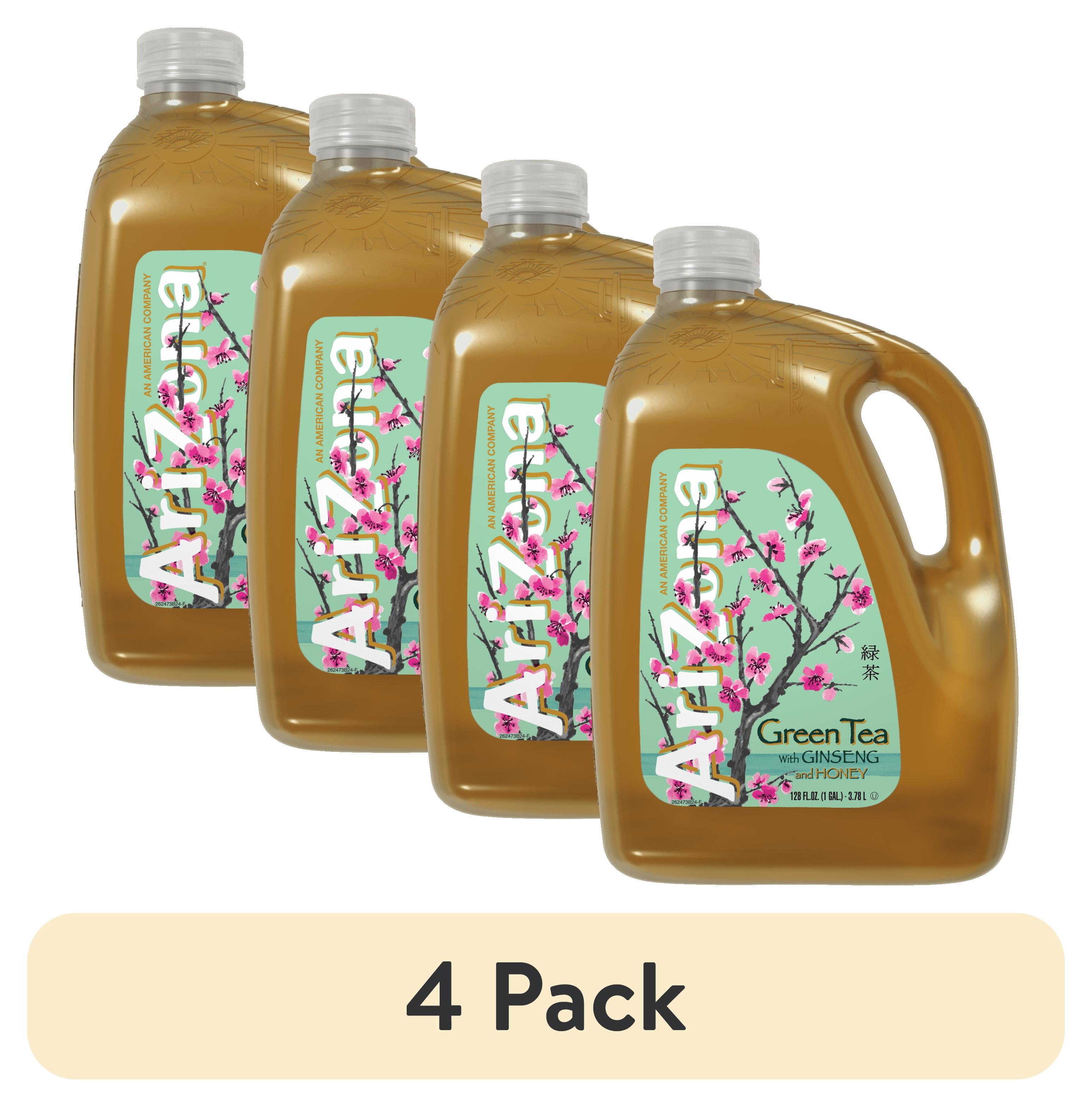 2 pack) AriZona Green Tea with Ginseng and Honey - 128 fl oz
