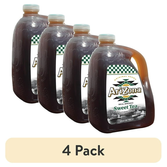 (4 pack) AriZona Southern Style Real Brewed Sweet Tea, 128 fl oz