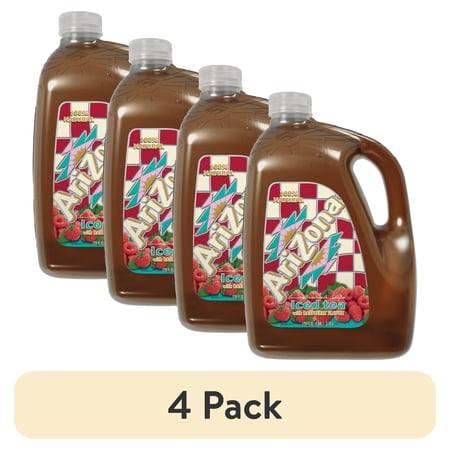 (4 pack) AriZona Raspberry Tea - 128 fl oz Gallon