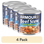 (4 pack) Armour Star Classic Homestyle Beef Stew, 13g Protein Per Serving, 20 oz Can