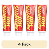 (4 pack) Arthritis Hot Creme Deep Penetrating Pain Relief Creme 3 ounce Flex Package