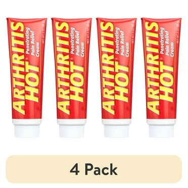 (4 pack) Arthritis Hot Creme Deep Penetrating Pain Relief Creme 3 ounce Flex Package