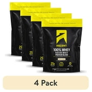 4 pack Ascent Native Whey Protein Powder Blend, Vanilla Bean, 1 lb