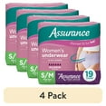 thumbnail interactive-video image 1 of (4 pack) Assurance Women's Incontinence & Postpartum Underwear, S/M , Maximum Absorbency (19 Count), 1 of 14