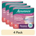 thumbnail interactive-video image 1 of (4 pack) Assurance Women's Incontinence & Postpartum Underwear, XL , Maximum Absorbency (36 Count), 1 of 15