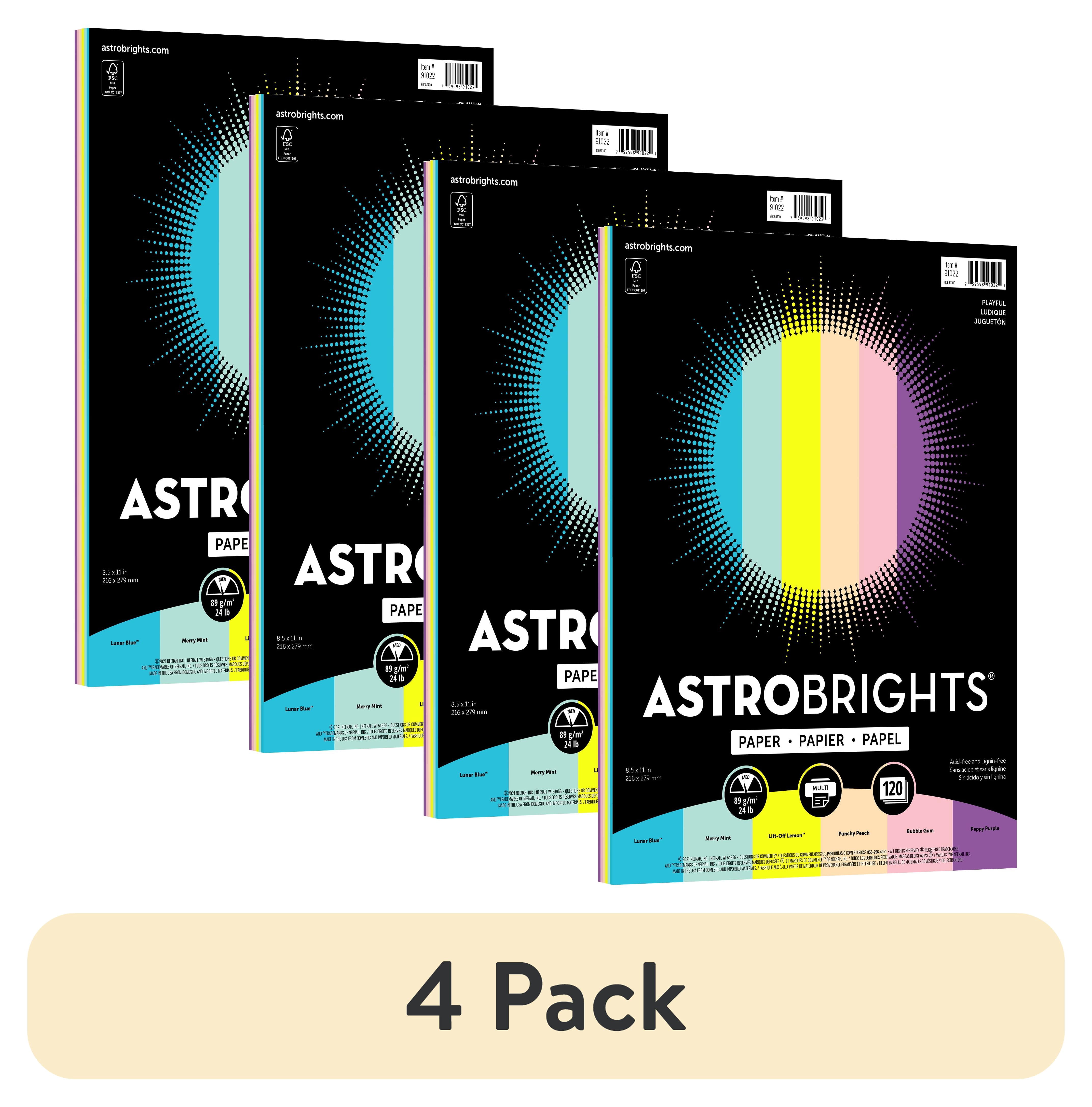 KARA COLORFUL DSPMedia 4冊セット 4 pack) Astrobrights Playful Paper, 8.5