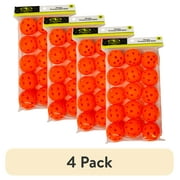 (4 pack) Athletic Works 15Pk Practice Golf Balls Orange