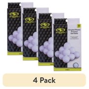 (4 pack) (4 pack) Athletic Works Practice Golf Balls, 15pk, White Hollow