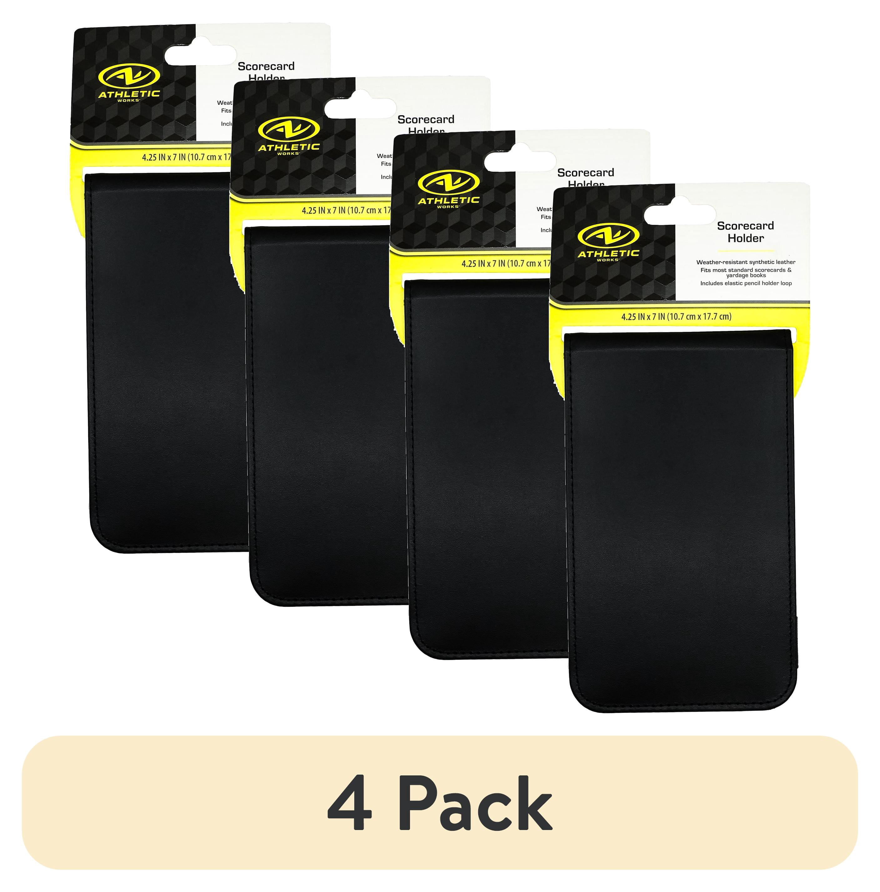 (4 pack) Athletic Works Scorecard Holder, Black