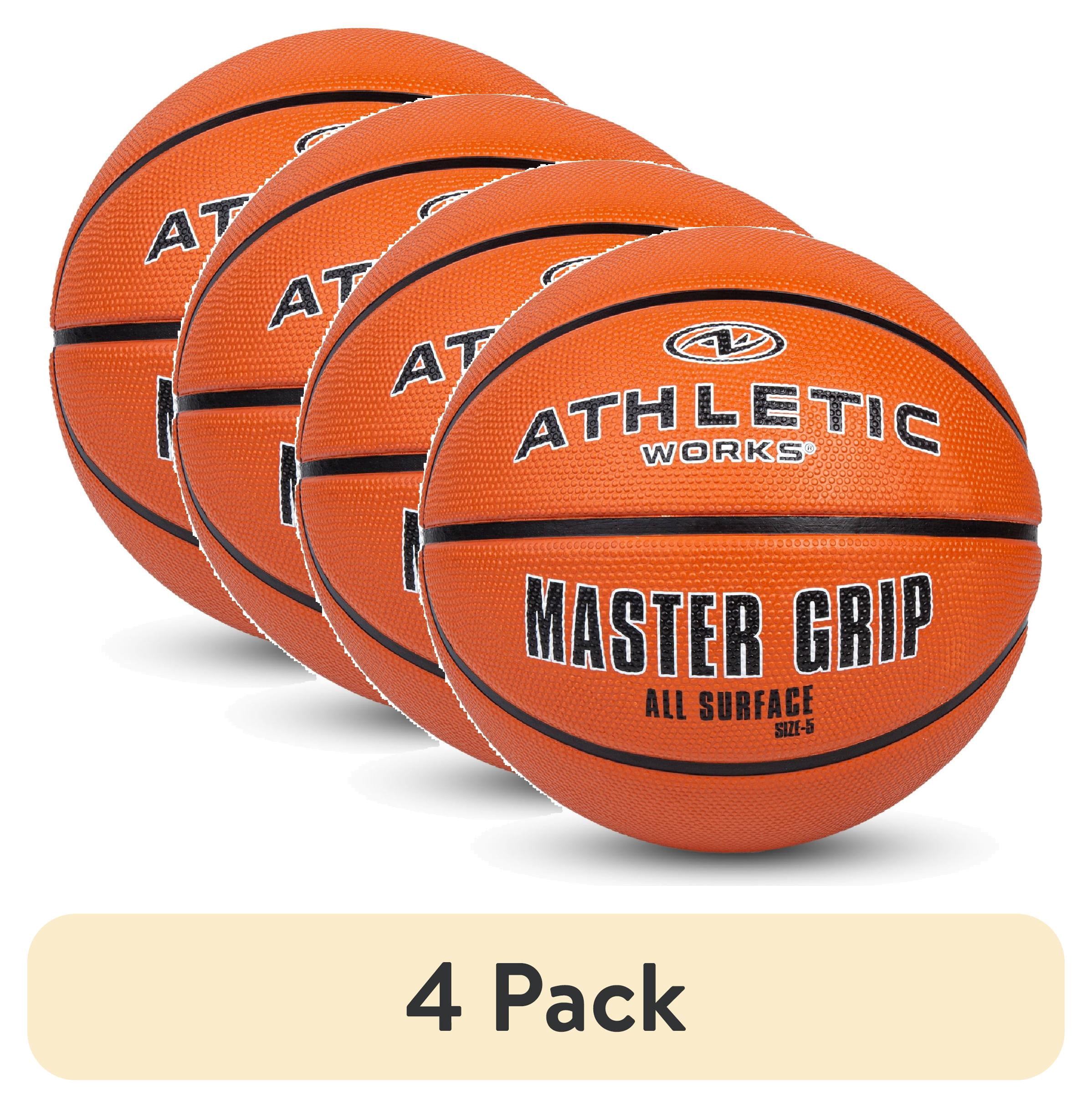 (4 pack) Athletic Works Youth Size 5 Basketball for Ages 8 and Under