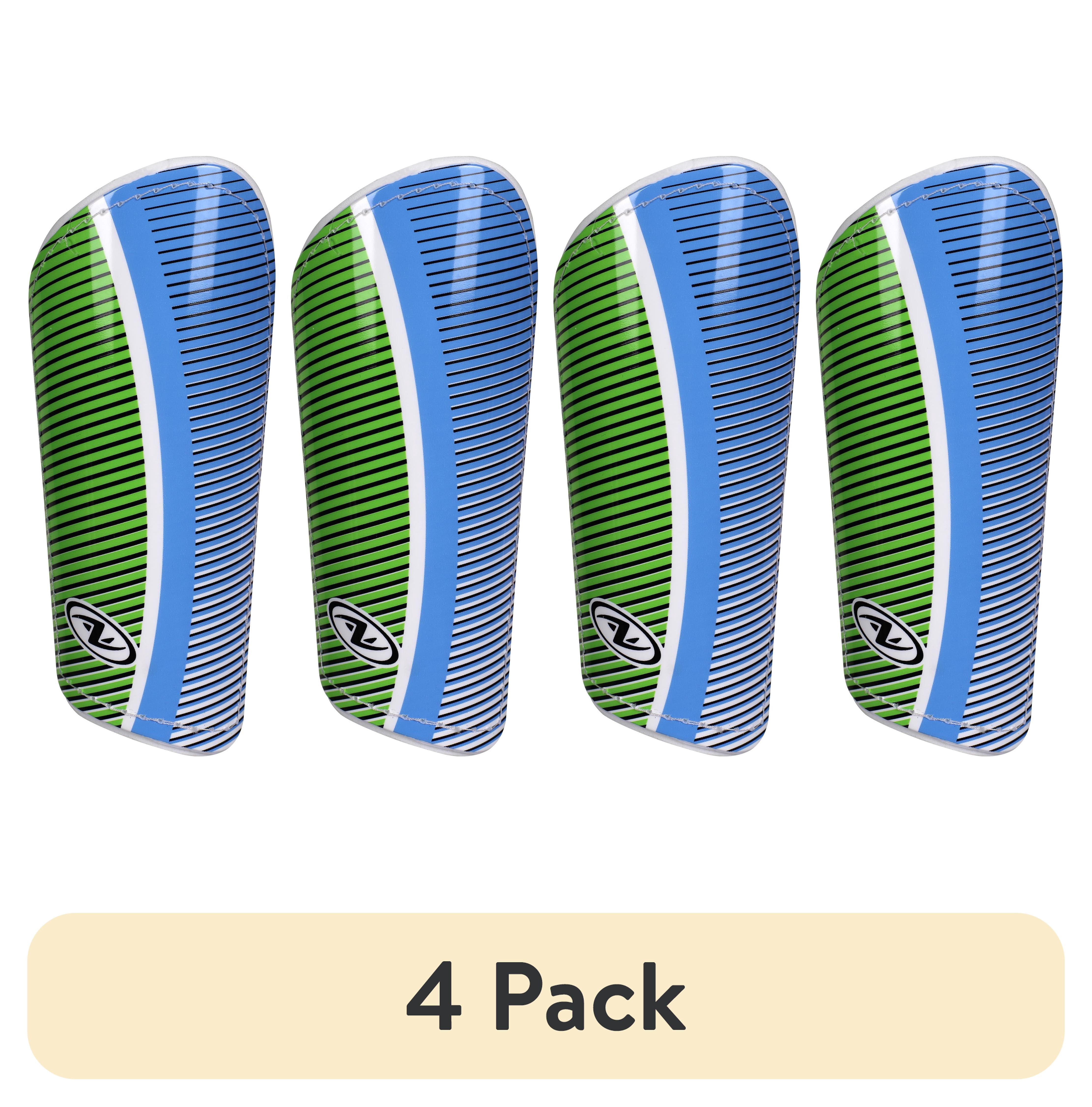 (4 pack) Athletic Works Soccer Shin Guard Large