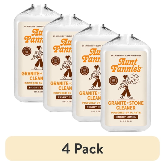 (4 pack) Aunt Fannie's Granite and Stone Spray Cleaner, 16.9 oz