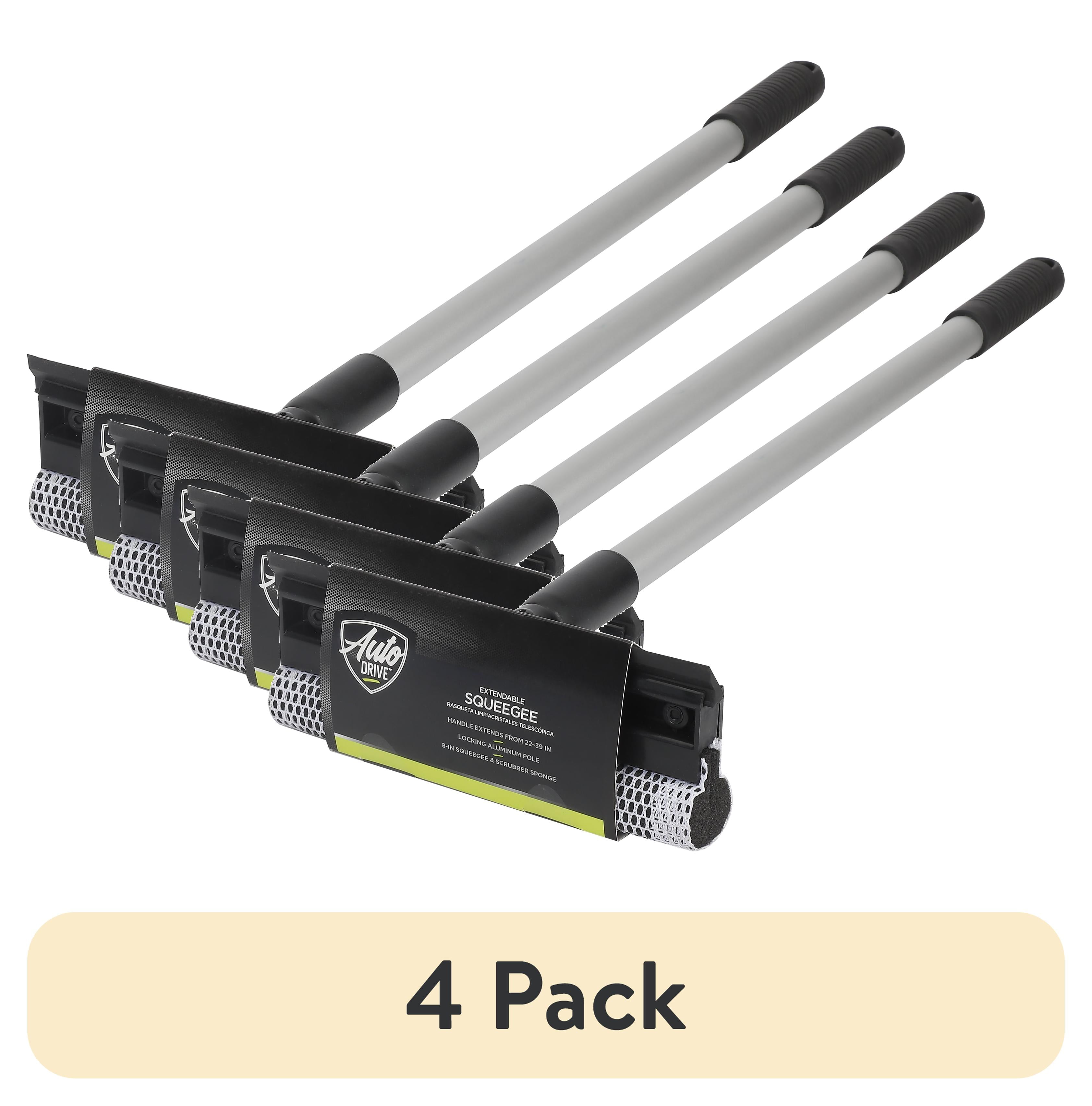 (4 pack) Auto Drive 39-inch All-Purpose Extendable Squeegee