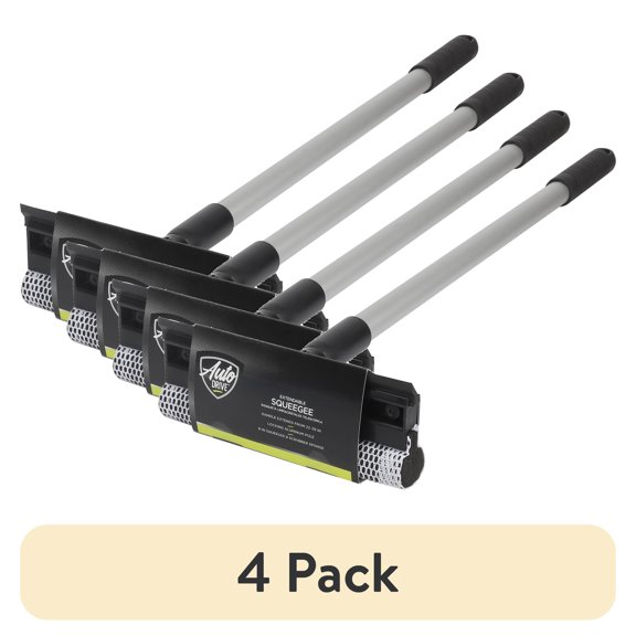 (4 pack) Auto Drive 39-inch All-Purpose Extendable Squeegee