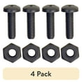 thumbnail image 1 of (4 pack) Auto Drive 90279W - 8 Piece Black Nylon License Plate Fasteners, 1 of 11