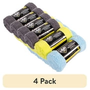 4 pack Auto Drive Multi-Purpose Microfiber Towel 4 Pack, Assorted Colors