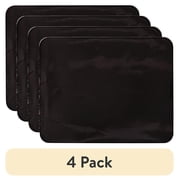 (4 pack) Auto Drive Universal Fit Side Window Repeat Using Black PVC Static Cling Sun Shade 1 Pack, 12" x 16"