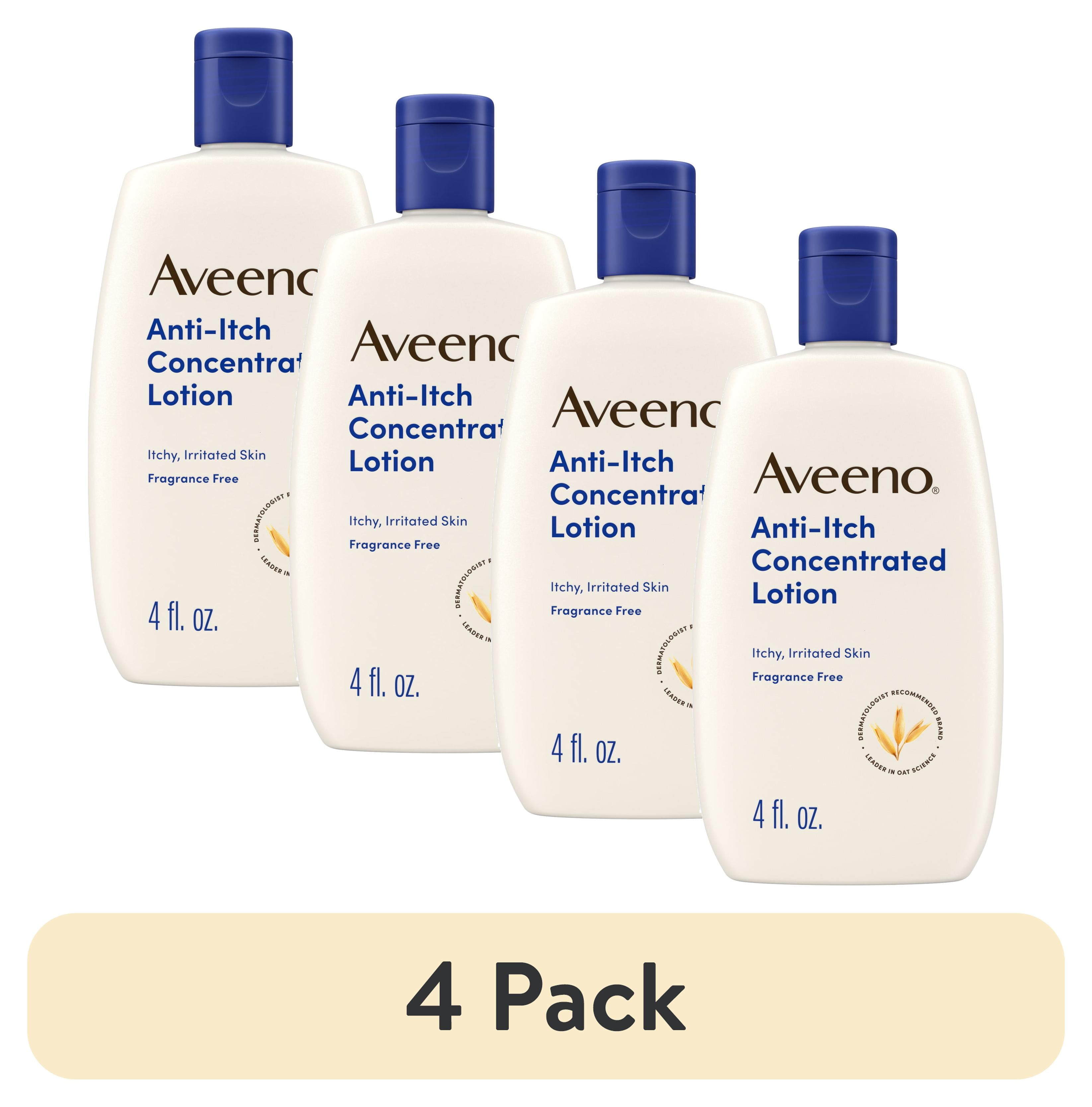 4 pack) Aveeno Anti-Itch Concentrated Lotion, Calamine & Triple