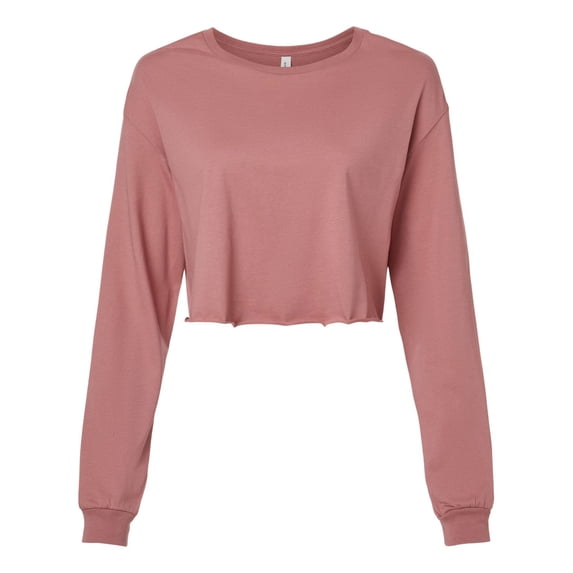 (4 pack) BELLA + CANVAS FWD Fashion Women�'s Crop Long Sleeve Tee