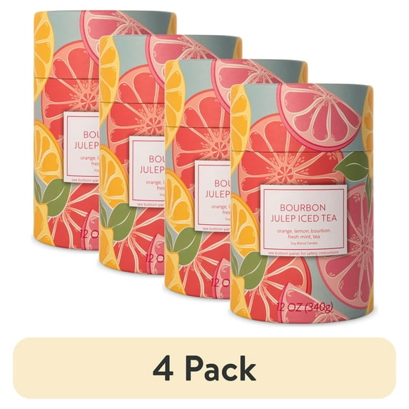 (4 pack) BHG 12 oz Jar Bourbon Julep Iced Tea