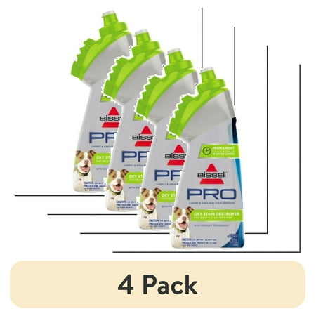 (4 pack) BISSELL 18 oz Pro Oxy Stain Destroyer Pet Brush Head
