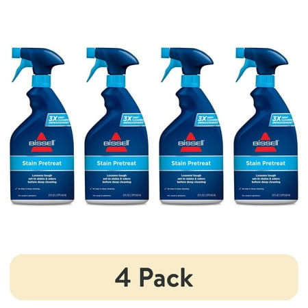 (4 pack) BISSELL Tough Stain Pretreat for Carpet & Upholstery 22 oz. 4001