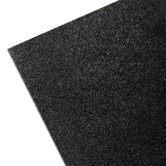 4 pack- BLACK ABS PLASTIC SHEET 1/4" Thick 12" X 12" Nominal