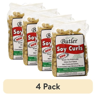 Butler Soy Curls 2-Pack - Vegan Meat Substitute, Vegetarian Protein - Free Priority Mail