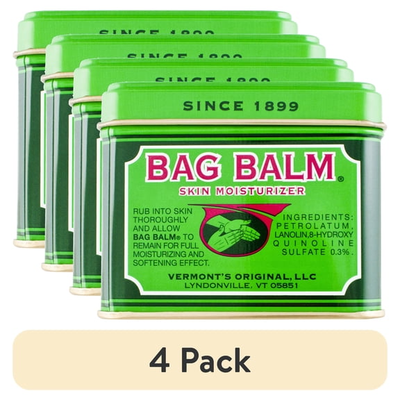 (4 pack) Bag Balm Vermont's Original Ointment, 8 oz.