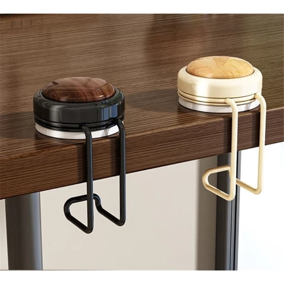 4 pack Bag Hook Heavy Sturdy Purse Hook for Table & Holds Purse Holder for Table Portable Purse Hanger for Table (Black *2Pcs+Cream*2Pcs)