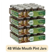 4 pack Ball 16 oz Mason Jars, Wide Mouth Pint Canning Jars with Lids and Rings, 12-Pack Glass Jars for Home Canning and Preserving