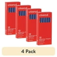 thumbnail image 1 of (4 pack) Universal UNV27421 Fine 0.7 mm Stick Ballpoint Pen - Blue Ink, Gray/Blue Barrel (1 Dozen), 1 of 9