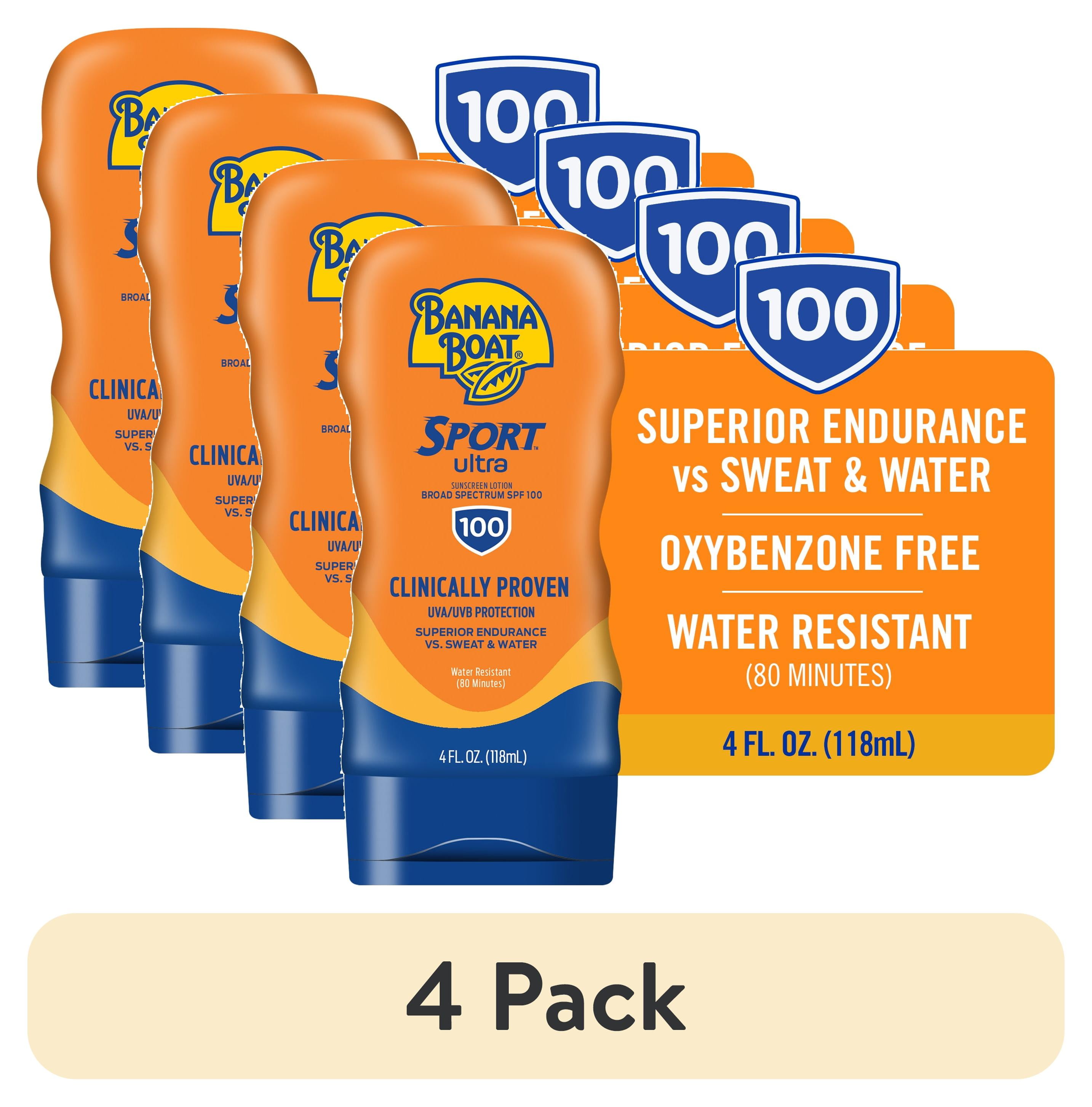BANANA BOAT SPORT SPF100 日焼け止め　4 つ Amazon.com: Banana Boat Sport Performance Sunscreen Lotion