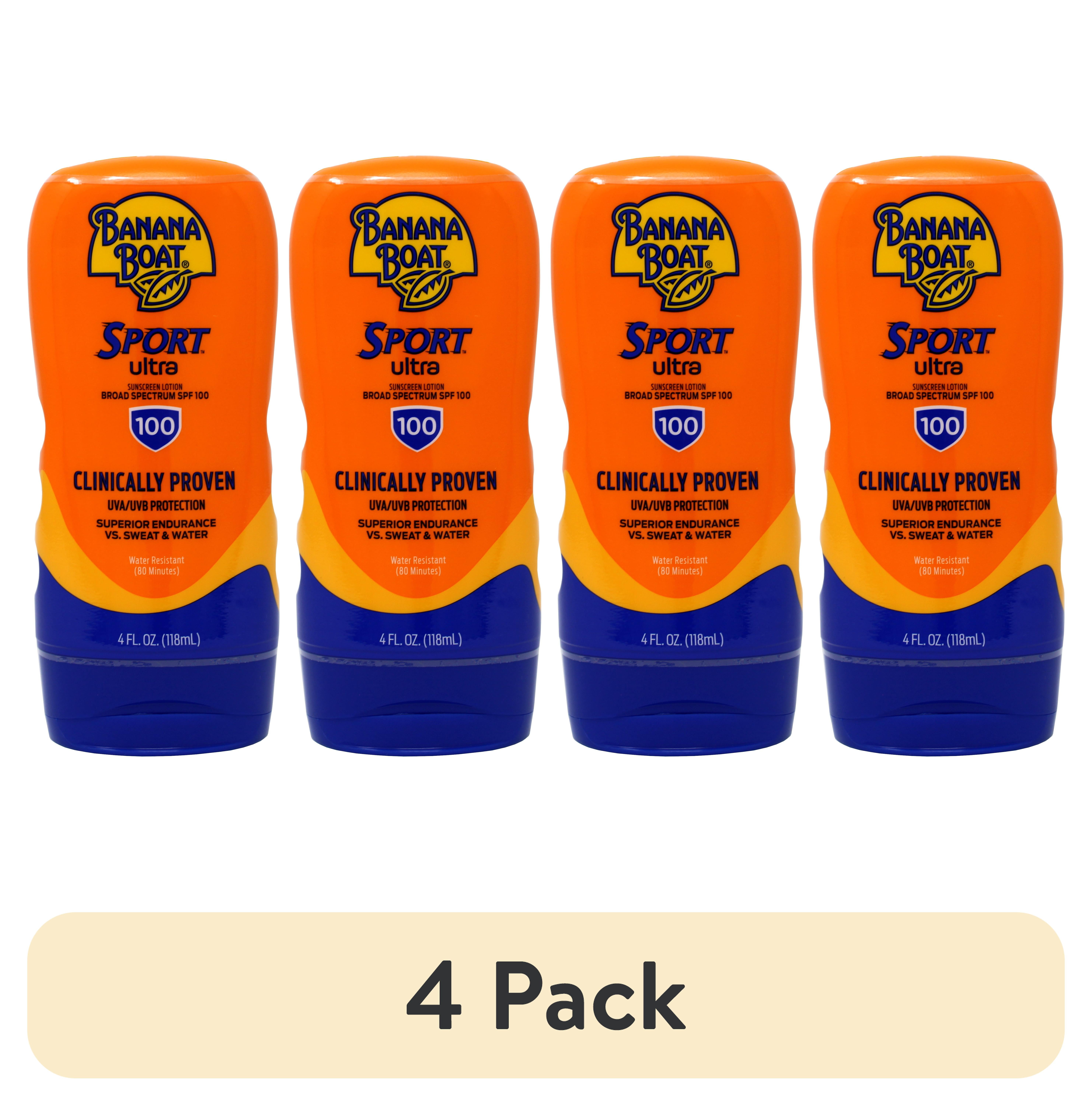 BANANA BOAT SPORT SPF100 日焼け止め　4 つ Banana Boat Sport Ultra Sunblock Sunscreen Lotion SPF 100, 4