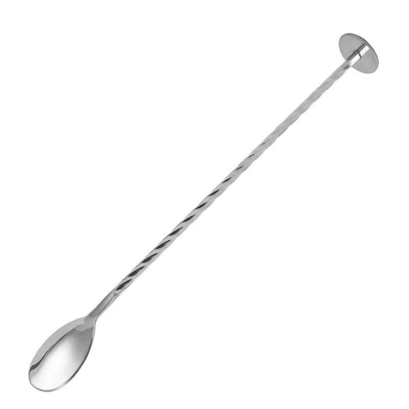 4 pack Bar Spoon, 10" (25.5 cm), Stainless Steel,Professional Spiral Stir Spoon for Bartenders, Home Bar Mixing Cocktail Making