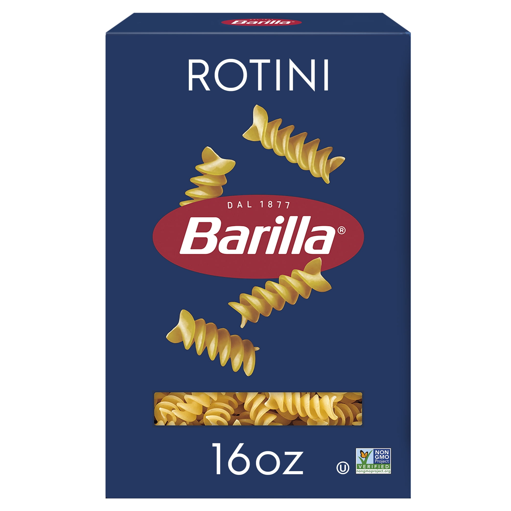 (4 pack) Barilla Classic Non-GMO, Kosher Certified Rotini Pasta, 16 oz