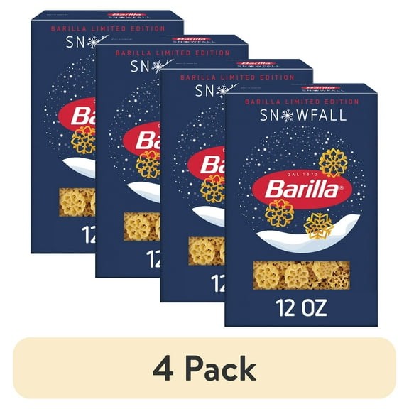 (4 pack) Barilla Classic Non-GMO, Kosher Certified Snowfall Pasta, 12 oz.