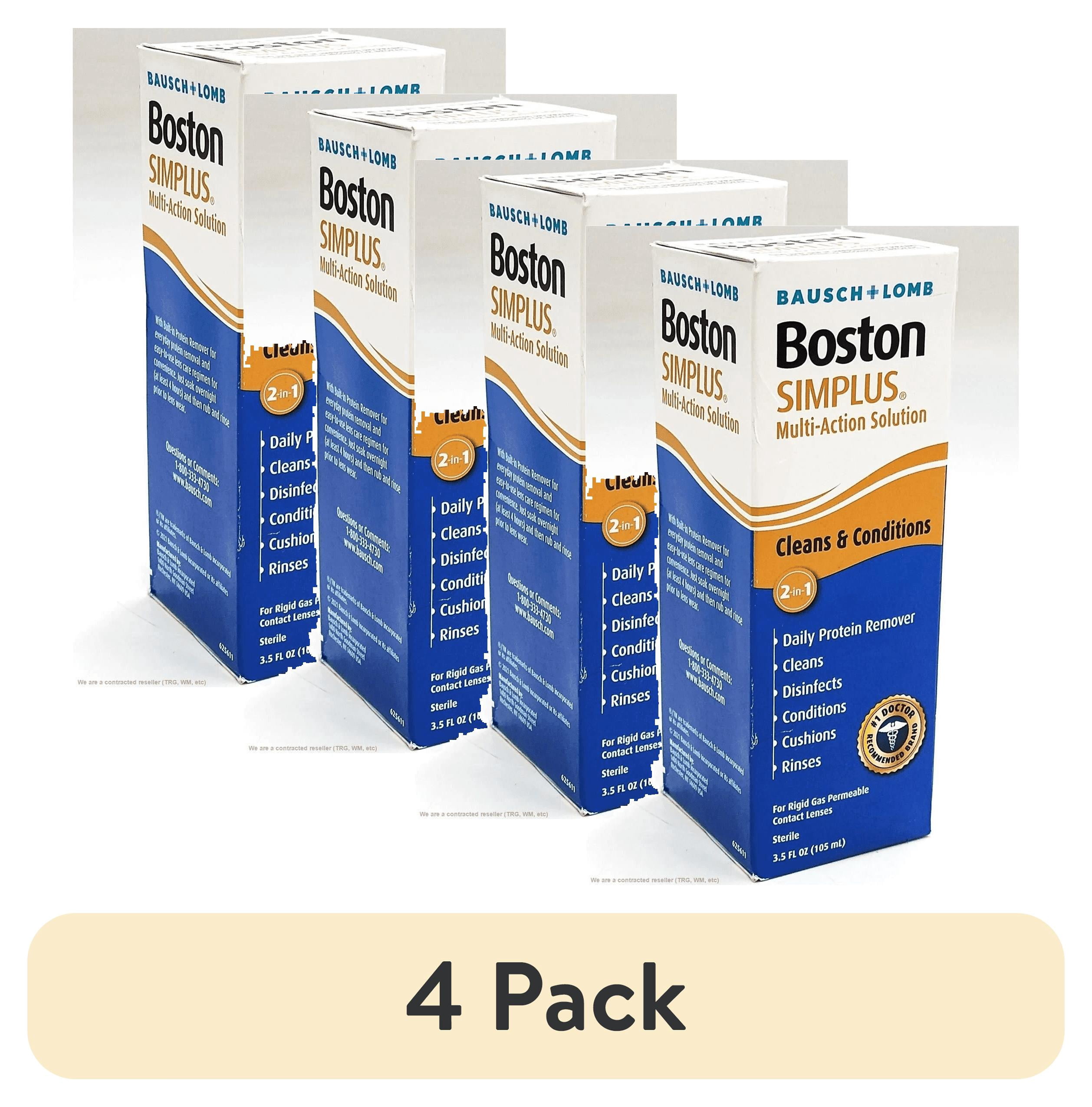3 pack) Bausch & Lomb Boston Simplus Multi Action Solution With